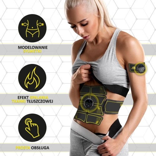 Elektrostymulator mięśni brzucha HMS ABS Master Pro Super