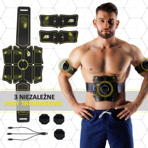 Elektrostymulator mięśni brzucha HMS ABS Master Pro Super