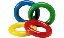 Miękkie kółko do ćwiczeń Gym Ring Ø 18 cm - Czerwony