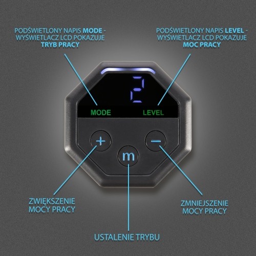 Elektrostymulator mięśni brzucha HMS ABS Master Pro Super