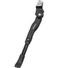 Nóżka rowerowa FORCE 22-29", montaż centralny, regulowana (aluminiowa, czarna)