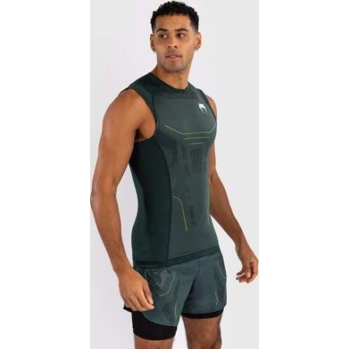 Venum Technical 3.0 Sleeveless Rashguard - Forest Green