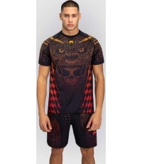 Venum Quetzal Fury Dry-Tech T-Shirt - Black/Fury Red/ Tangerine