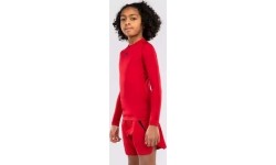 Venum Contender Kids Rashguards Long Sleeves - Cherry Red