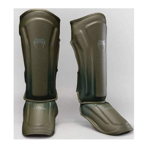Venum Stealth Shin Guards - Khaki/Dark Green