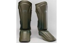 Venum Stealth Shin Guards - Khaki/Dark Green
