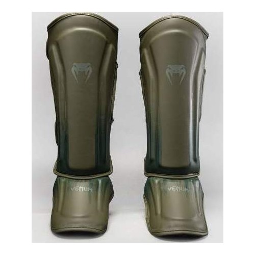 Venum Stealth Shin Guards - Khaki/Dark Green