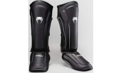 Venum Stealth Shin Guards - Black/White