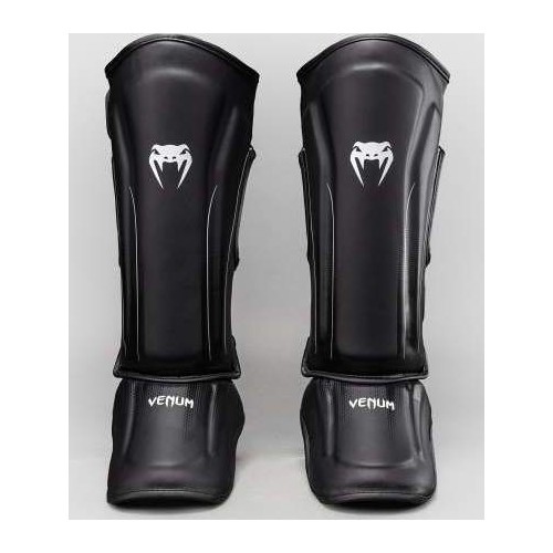 Venum Stealth Shin Guards - Black/White