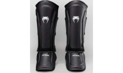 Venum Stealth Shin Guards - Black/White