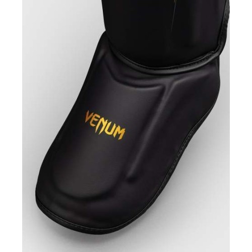 Venum Streamline Shin Guards - Black/Gold