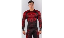Venum Wolf Atak Long Sleeve Rashguard - Black/Red