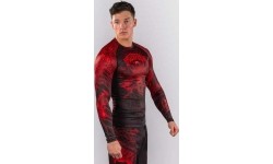 Venum Wolf Atak Long Sleeve Rashguard - Black/Red