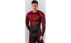 Venum Wolf Atak Long Sleeve Rashguard - Black/Red