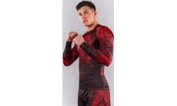 Venum Wolf Atak Long Sleeve Rashguard - Black/Red