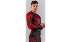 Venum Wolf Atak Long Sleeve Rashguard - Black/Red
