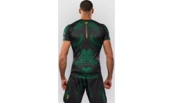 Venum Matupa Short Sleeve Rashguard - Black/Green/Gold