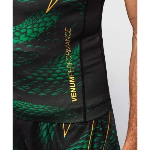 Venum Matupa Short Sleeve Rashguard - Black/Green/Gold