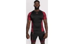 Venum x Assassin’s Creed Shadows Men’s Short Sleeve Rashguard - Burgundy/Black