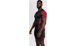 Venum x Assassin’s Creed Shadows Men’s Short Sleeve Rashguard - Burgundy/Black