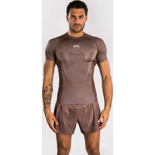 Venum No Gi Rashguards - Chocolate Brown