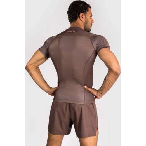 Venum No Gi Rashguards - Chocolate Brown