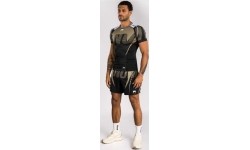 Venum Adrenaline Short Sleeve Rashguard - Black/Sand