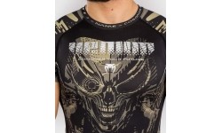 Venum Invader Short Sleeve Rashguard - Black/Sand