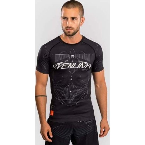 Venum Eclipse Short Sleeve Rashguard - Black/Ivory