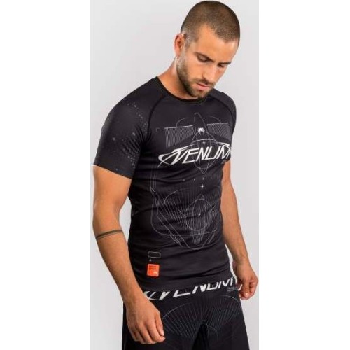 Venum Eclipse Short Sleeve Rashguard - Black/Ivory