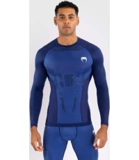 Venum Technical 3.0 Long Sleeve Rashguard - Night Blue
