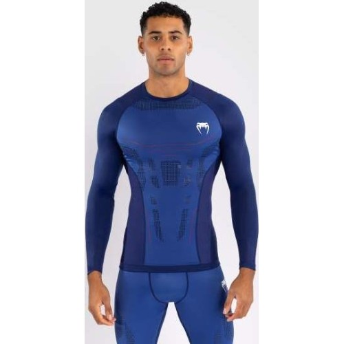Venum Technical 3.0 Long Sleeve Rashguard - Night Blue