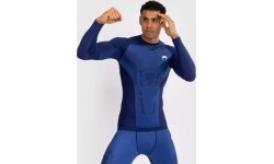 Venum Technical 3.0 Long Sleeve Rashguard - Night Blue