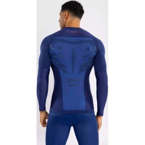 Venum Technical 3.0 Long Sleeve Rashguard - Night Blue