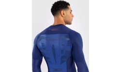 Venum Technical 3.0 Long Sleeve Rashguard - Night Blue