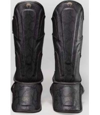 Venum Impact Evo Scales Shin Guards - Dark Grey