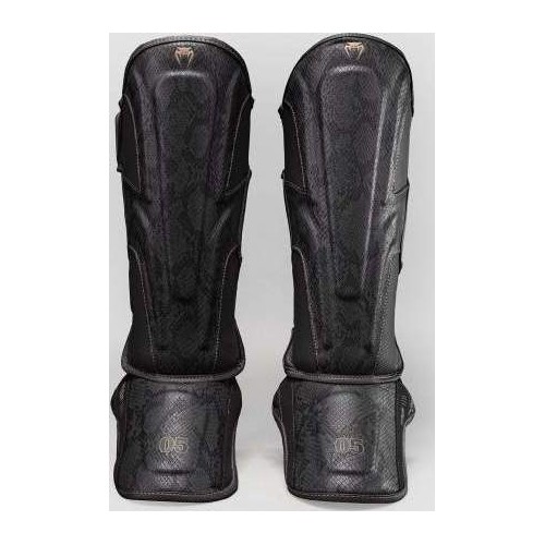 Venum Impact Evo Scales Shin Guards - Dark Grey