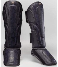 Venum Impact Evo Scales Shin Guards - Dark Purple