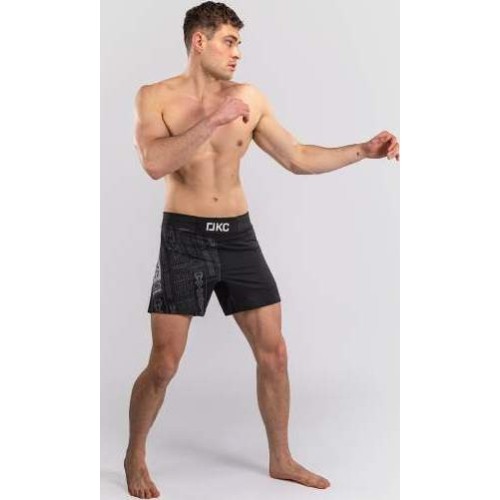 Karate Combat by Venum Fight Shorts - Black/Grey