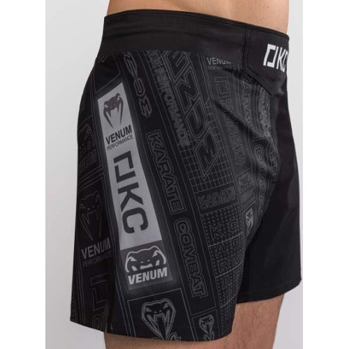 Karate Combat by Venum Fight Shorts - Black/Grey