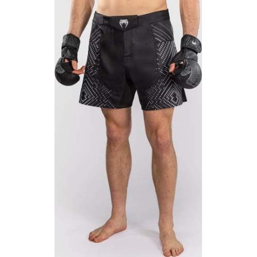 Venum Midnight Fury Fightshorts - Black/Grey/Silver