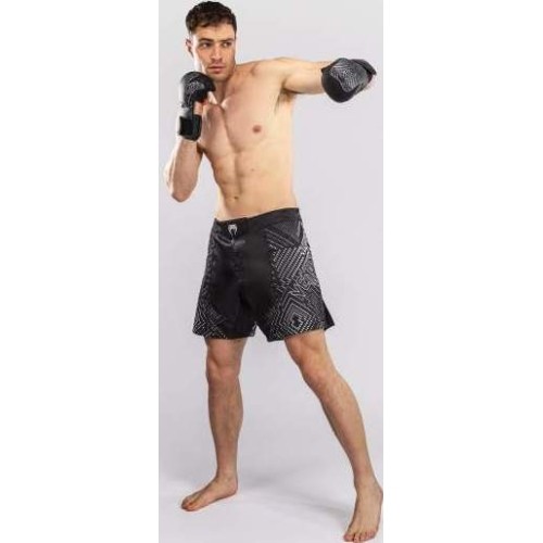Venum Midnight Fury Fightshorts - Black/Grey/Silver