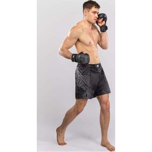 Venum Midnight Fury Fightshorts - Black/Grey/Silver