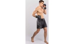 Venum Midnight Fury Fightshorts - Black/Grey/Silver