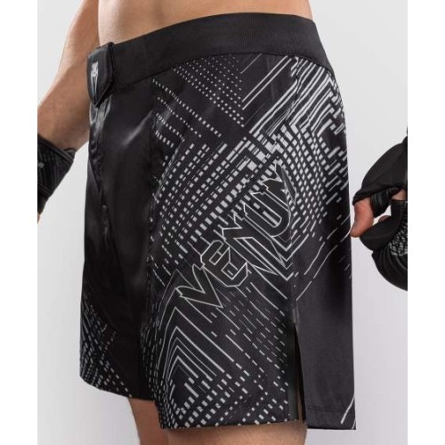 Venum Midnight Fury Fightshorts - Black/Grey/Silver