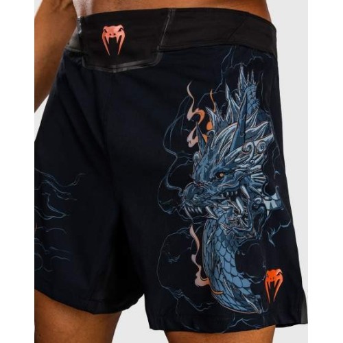 Venum Thunder Dragon Fightshorts - Black/Grey/Copper
