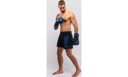 Venum Thunder Dragon Fightshorts - Black/Royal Blue