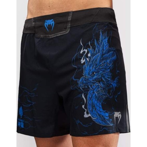 Venum Thunder Dragon Fightshorts - Black/Royal Blue