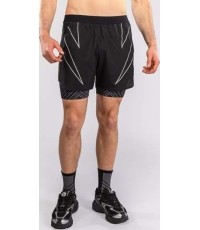 Venum Midnight Fury Training Shorts - Black/Grey/Silver