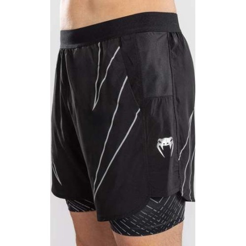 Venum Midnight Fury Training Shorts - Black/Grey/Silver